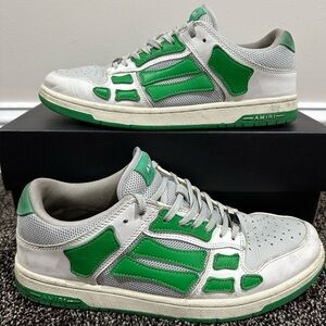 Amiri Skeleton Low Top Bones Green/White Skel Sneaker